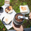 Aparat de cafea de voiaj Cafflano Classic (roșu) + râșniță