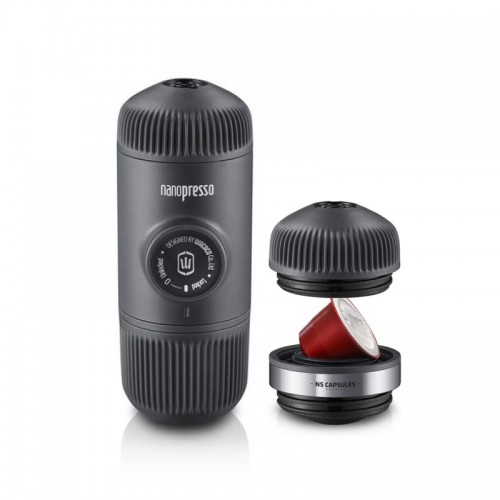 Recenzii Aparat de cafea portabil Wacaco Nanopresso (negru) + Nespresso adaptor